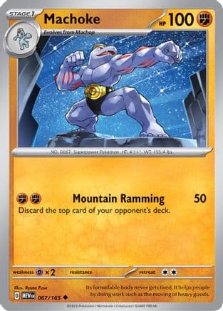 Machoke 067/165 - SV Scarlet & Violet 151 Reverse Holofoil