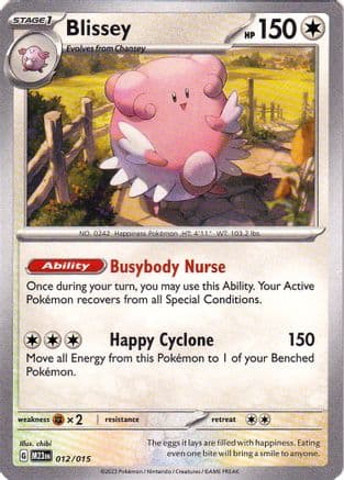 Blissey 012- McDonalds Promos 2023