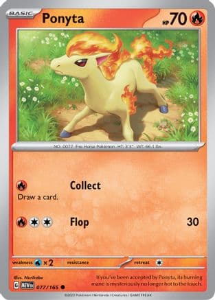 Ponyta 077- SV Scarlet & Violet 151 Reverse Holofoil
