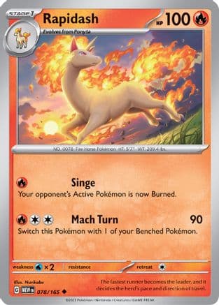 Rapidash 078- SV Scarlet & Violet 151