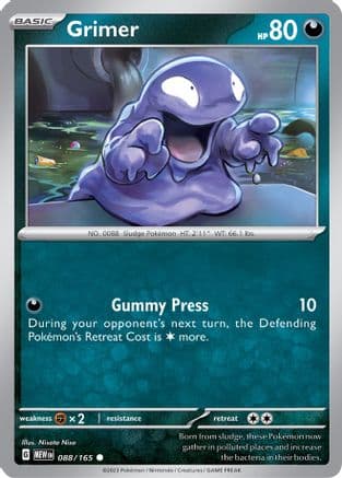 Grimer 088- SV Scarlet & Violet 151 Reverse Holofoil