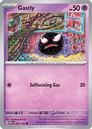 Gastly 092- SV Scarlet & Violet 151 Reverse Holofoil