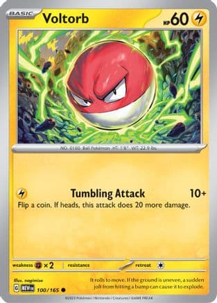 Voltorb 100- SV Scarlet & Violet 151 Reverse Holofoil