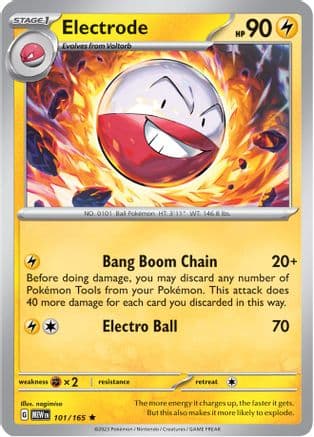 Electrode 101- SV Scarlet & Violet 151 Holofoil