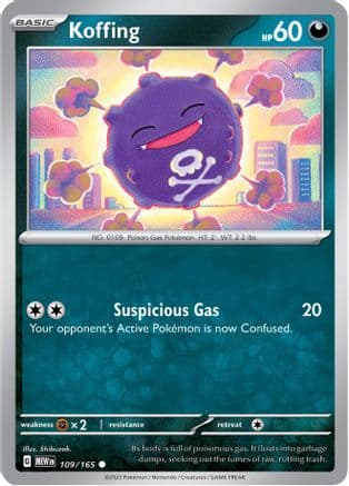 Koffing 109- SV Scarlet & Violet 151 Reverse Holofoil