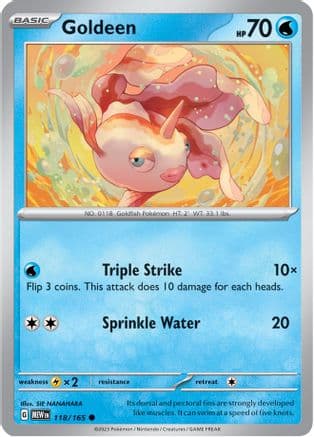 Goldeen 118- SV Scarlet & Violet 151 Reverse Holofoil