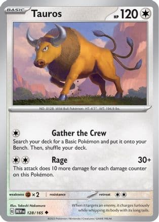 Tauros 128- SV Scarlet & Violet 151