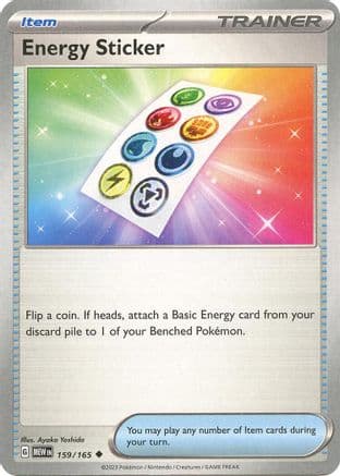 Energy Sticker 159- SV Scarlet & Violet 151 Reverse Holofoil