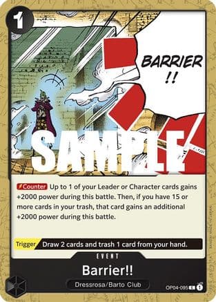 Barrier!! (OP04-095) - Kingdoms of Intrigue Foil