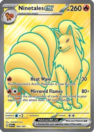 Ninetales ex 186/165 - SV Scarlet & Violet 151 Holofoil