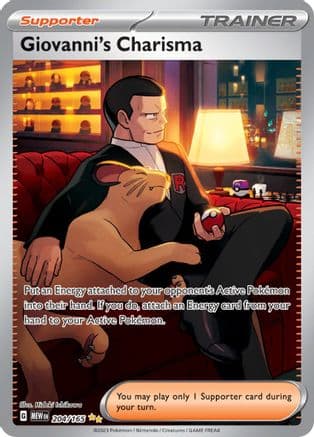Giovanni's Charisma 204/165 - SV Scarlet & Violet 151 Holofoil