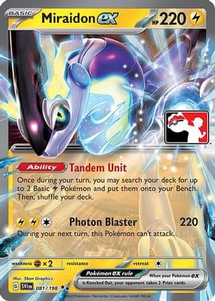 Miraidon ex 081/198 - Prize Pack Series Cards Holofoil
