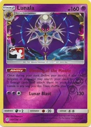 Lunala 102- League & Championship Cards Reverse Holofoil