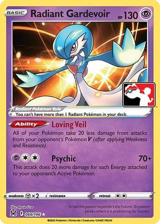 Radiant Gardevoir 69- Prize Pack Series Cards Holofoil