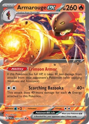 Armarouge ex 027- SV04 Paradox Rift Holofoil