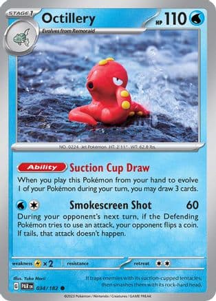 Octillery 034- SV04 Paradox Rift Reverse Holofoil