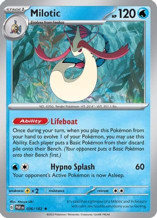 Milotic 036- SV04 Paradox Rift Holofoil