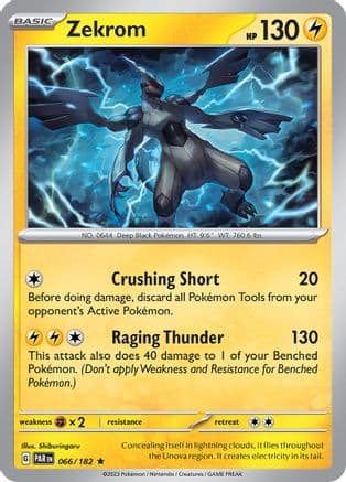 Zekrom 066- SV04 Paradox Rift Reverse Holofoil