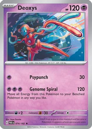 Deoxys 074- SV04 Paradox Rift Holofoil