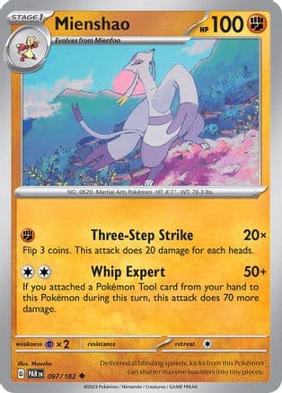 Mienshao 097/182 - SV04 Paradox Rift Reverse Holofoil