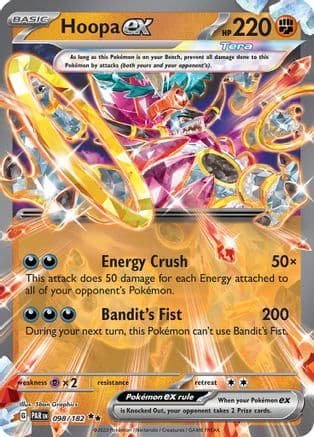Hoopa ex 098- SV04 Paradox Rift Holofoil