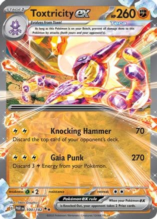 Toxtricity ex 100- SV04 Paradox Rift Holofoil