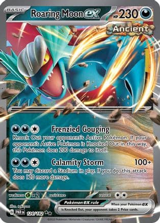 Roaring Moon ex 124- SV04 Paradox Rift Holofoil
