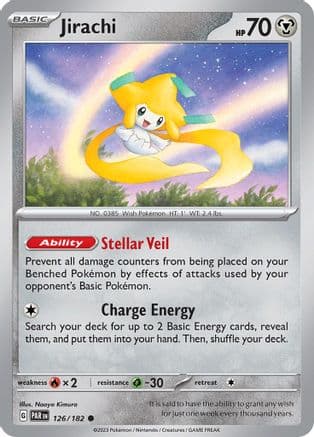 Jirachi 126- SV04 Paradox Rift Reverse Holofoil