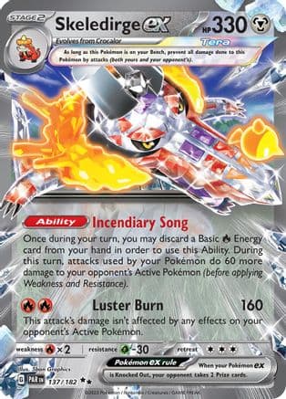 Skeledirge ex 137- SV04 Paradox Rift Holofoil