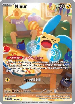 Minun 194/182 - SV04 Paradox Rift Holofoil
