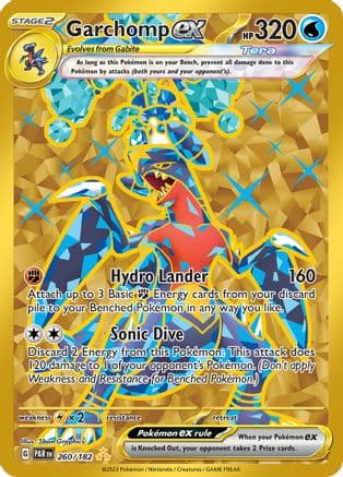 Garchomp ex 260/182 - SV04 Paradox Rift Holofoil