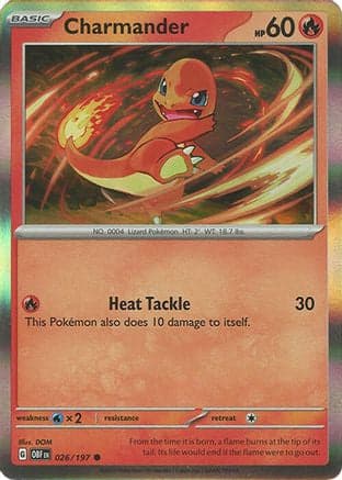 Charmander 026/197 - Miscellaneous Cards & Products Holofoil