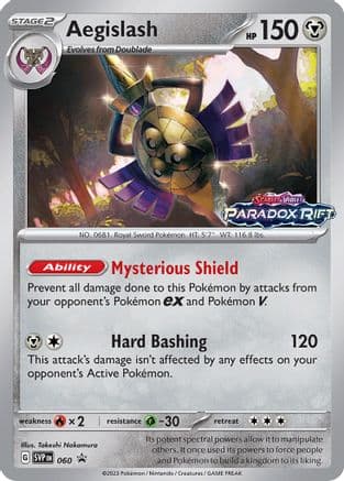 Aegislash (Prerelease) 060- SV Scarlet & Violet Promo Cards Holofoil