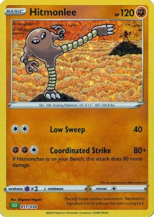 Hitmonlee 011- Trading Card Game Classic Holofoil