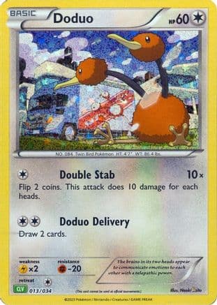 Doduo 013- Trading Card Game Classic Holofoil