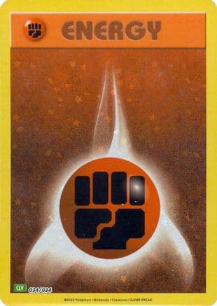 Basic Fighting Energy 034- Trading Card Game Classic Holofoil