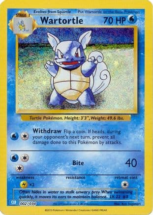 Wartortle 002- Trading Card Game Classic Holofoil