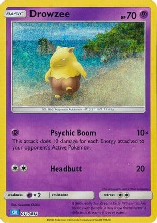 Drowzee 011- Trading Card Game Classic Holofoil