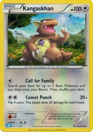 Kangaskhan 017 - Holofoil Trading Card Game Classic - Classic Collection