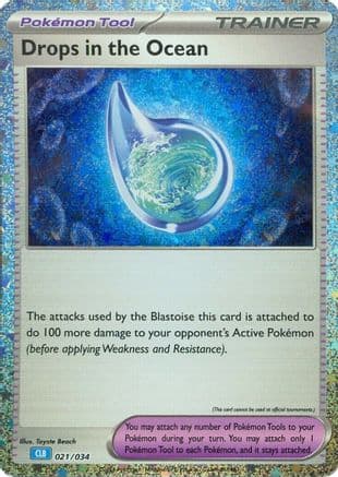 Drops in the Ocean 021- Trading Card Game Classic Holofoil