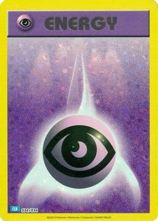 Basic Psychic Energy 034- Trading Card Game Classic