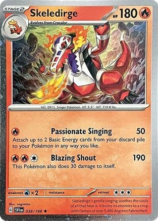Skeledirge (Cosmos Holo) 038/198 - Holofoil Miscellaneous Cards & Products - Rare