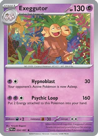 Exeggutor 024- SV Paldean Fates Reverse Holofoil