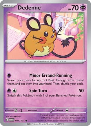 Dedenne 036- SV Paldean Fates