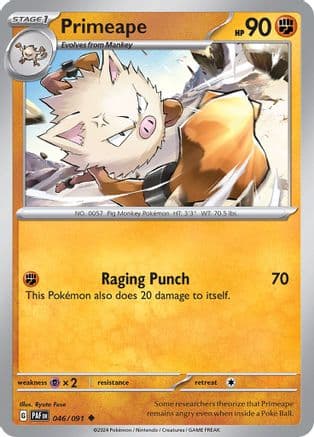 Primeape 046/091 SV Paldean Fates - Uncommon