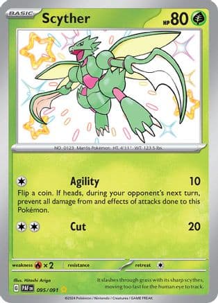 Scyther 095 - Holofoil SV Paldean Fates - Shiny Rare