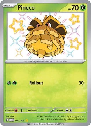 Pineco 099/091 - SV Paldean Fates Holofoil