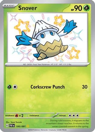 Snover 100- SV Paldean Fates Holofoil