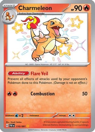 Charmeleon 110/091 - SV Paldean Fates Holofoil