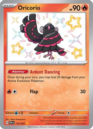 Oricorio 113- SV Paldean Fates Holofoil